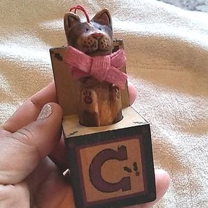 Kurt Alder C is for Cat ornament